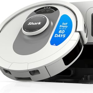 Shark AI Ultra Voice Control Robot Vacuum with Matrix Clean Navigation, Home Mapping, 60-Day Capacity, XL Self-Empty Base for Homes with Pets, Carpet & Hard Floors, Cool Grey